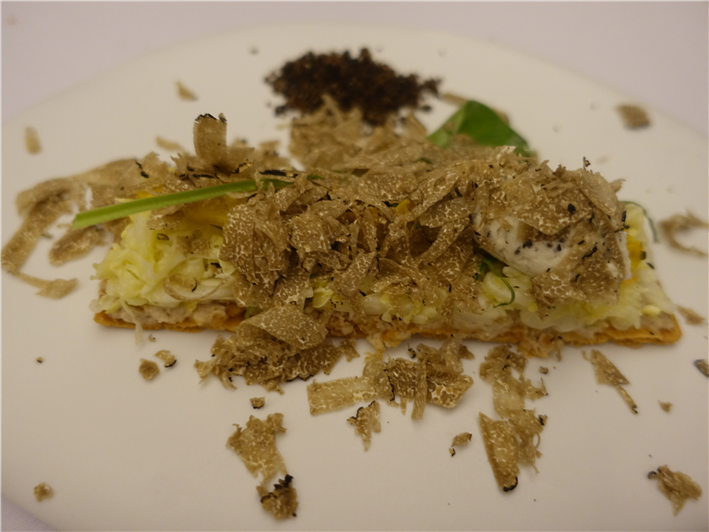 cabbage tart with summer truffles